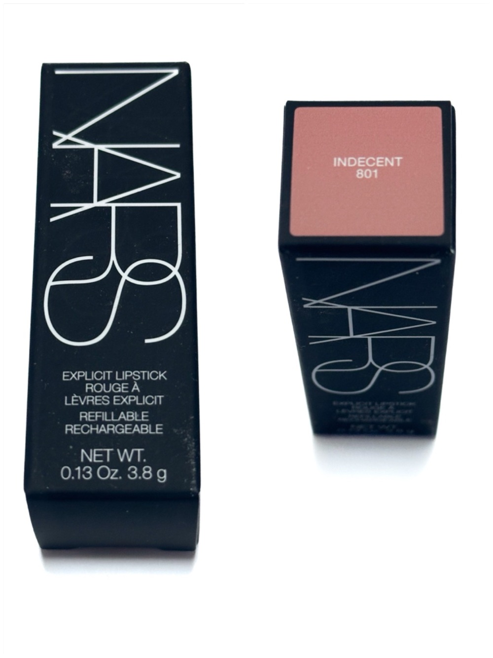Nars Explicit Lipstick 801 Indecent Warm
Beige Full Size Satin Finish NWT